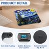 Starry Sky Bathroom Scales for Weight, Highly Accurate Digital Weighing, Compact Size, LED Display with Sturdy Tempered Glass, 400lb view 3