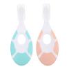 IMUSINICE S Silicone Toothbrush Set 2pcs Soft Bristles Training Toothbrush for 0-10 Years with Mint Green for Oral Care and Protection Random Color view 1