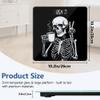 Digital Scale for Body Weight, Accurate Bathroom Weight Scale with Clear LED Backlight Display, Home Scale 400lb with Anti-Slip Design, Funny Skull view 2