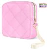 Likesing Period Bag Pouch, Quilted Cotton Tampon Holder for Purse-Rose Pink view 1