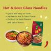 Chef Dragon Hot and Sour Glass Noodles | Sichuan Style Spicy Sour Vermicelli with Chili Oil & Black Vinegar, Instant Asian Noodles, Chewy Texture | Pack of 3 view 3