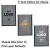 100PCS Customized Vacuum Heat Seal Bag,Open Top Packaging Bag with Clear Front,Single Color Printing for Logo/Text/QR Code (Black, 9 * 13CM/3.5"*5.1"-100PCS-One Color Print) view 2