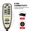 AlveyTech 12-Button Golden Technologies Lift Chair Remote (HV3100-HC) - Backlit Recliner Remote Replacement with Heat, Pulse, and Massage Control - Secure 9-Pin Connector with Protective Cover view 3