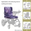 Xorudoydet Purple Marble Print Replacement Seat Cover for Mobility Scooter, 35in x 18in Electric Wheelchair Seat Cover, Adjustable Buckle Strap, No Tools Easy Install view 2