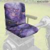 Xorudoydet Purple Marble Print Replacement Seat Cover for Mobility Scooter, 35in x 18in Electric Wheelchair Seat Cover, Adjustable Buckle Strap, No Tools Easy Install view 3
