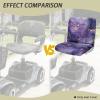 Xorudoydet Purple Marble Print Replacement Seat Cover for Mobility Scooter, 35in x 18in Electric Wheelchair Seat Cover, Adjustable Buckle Strap, No Tools Easy Install view 4