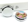 Round Pill Box Pill Box Exquisite Daily Pill Organizer Box with Mirror Portable Compact Medicine Holder for Vitamin, Cod Liver Oil, Supplement view 4