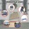 Threshold Ramp 2.8" 3.1" 3.5" 4" 4.7" 5.5" 6" Rise, Non-Slip Wooden Doorway Transition Ramp for Wheelchairs, Walkers Portable Entry Curb Ramp for Home Front Door, Steps, Garages(1211.84in) view 4