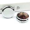 Round Pill Box Pill Box Exquisite Daily Pill Organizer Box with Mirror Portable Compact Medicine Holder for Vitamin, Cod Liver Oil, Supplement view 4