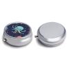 Round Pill Box Pill Box Exquisite Daily Pill Organizer Box with Mirror Portable Compact Medicine Holder for Vitamin, Cod Liver Oil, Supplement view 1