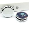 Round Pill Box Pill Box Exquisite Daily Pill Organizer Box with Mirror Portable Compact Medicine Holder for Vitamin, Cod Liver Oil, Supplement view 4
