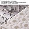 12 Pack Non-Slip Floor Mat TPE Interlocking Shower Mat with Drain Holes and Suction Cups, Easy to Cut for Bathroom, Poolside(White) view 3