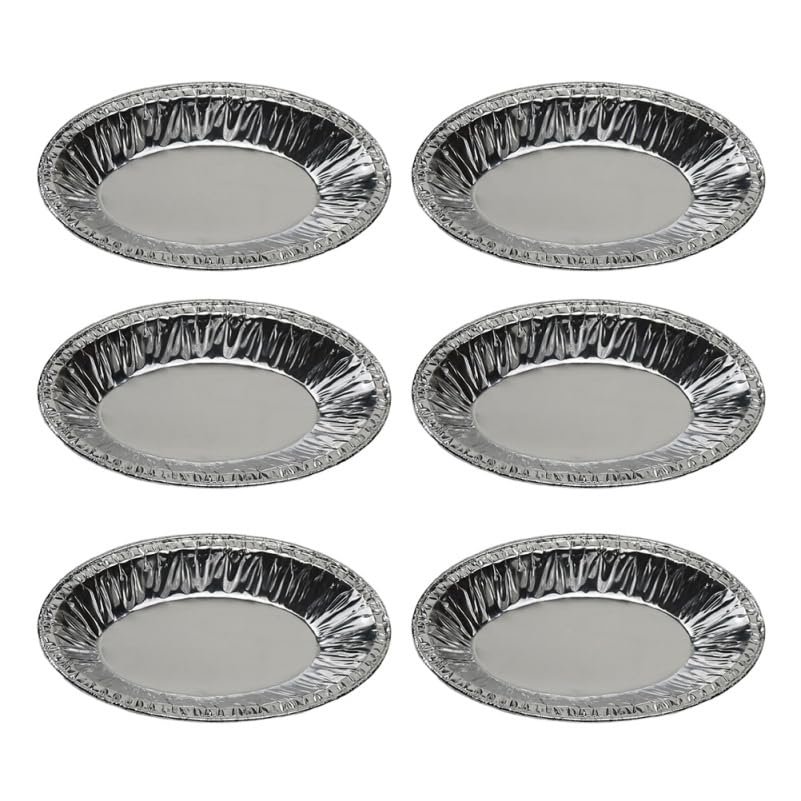 250Pcs Disposable Foil Egg Tart Cups Oval Mini Baking Pans Small Baking Cups for Tarts Quiches and Oysters Holder