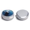 Round Pill Box Pill Box Exquisite Daily Pill Organizer Box with Mirror Portable Compact Medicine Holder for Vitamin, Cod Liver Oil, Supplement view 1