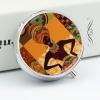 Round Pill Box Pill Box Exquisite Daily Pill Organizer Box with Mirror Portable Compact Medicine Holder for Vitamin, Cod Liver Oil, Supplement view 3