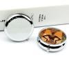 Round Pill Box Pill Box Exquisite Daily Pill Organizer Box with Mirror Portable Compact Medicine Holder for Vitamin, Cod Liver Oil, Supplement view 4