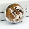 Round Pill Box Pill Box Exquisite Daily Pill Organizer Box with Mirror Portable Compact Medicine Holder for Vitamin, Cod Liver Oil, Supplement view 3