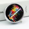 Round Pill Box Pill Box Exquisite Daily Pill Organizer Box with Mirror Portable Compact Medicine Holder for Vitamin, Cod Liver Oil, Supplement view 3
