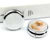 Round Pill Box Pill Box Exquisite Daily Pill Organizer Box with Mirror Portable Compact Medicine Holder for Vitamin, Cod Liver Oil, Supplement view 4