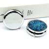 Round Pill Box Pill Box Exquisite Daily Pill Organizer Box with Mirror Portable Compact Medicine Holder for Vitamin, Cod Liver Oil, Supplement view 4
