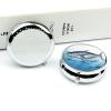 Round Pill Box Pill Box Exquisite Daily Pill Organizer Box with Mirror Portable Compact Medicine Holder for Vitamin, Cod Liver Oil, Supplement view 4