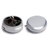 Round Pill Box Pill Box Exquisite Daily Pill Organizer Box with Mirror Portable Compact Medicine Holder for Vitamin, Cod Liver Oil, Supplement view 1