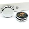 Round Pill Box Pill Box Exquisite Daily Pill Organizer Box with Mirror Portable Compact Medicine Holder for Vitamin, Cod Liver Oil, Supplement view 4