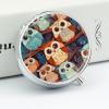 Round Pill Box Pill Box Exquisite Daily Pill Organizer Box with Mirror Portable Compact Medicine Holder for Vitamin, Cod Liver Oil, Supplement view 3