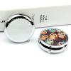 Round Pill Box Pill Box Exquisite Daily Pill Organizer Box with Mirror Portable Compact Medicine Holder for Vitamin, Cod Liver Oil, Supplement view 4