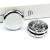 Round Pill Box Pill Box Exquisite Daily Pill Organizer Box with Mirror Portable Compact Medicine Holder for Vitamin, Cod Liver Oil, Supplement view 4