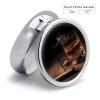 Round Pill Box Pill Box Exquisite Daily Pill Organizer Box with Mirror Portable Compact Medicine Holder for Vitamin, Cod Liver Oil, Supplement view 2