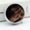 Round Pill Box Pill Box Exquisite Daily Pill Organizer Box with Mirror Portable Compact Medicine Holder for Vitamin, Cod Liver Oil, Supplement view 3