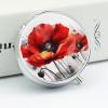 Round Pill Box Pill Box Exquisite Daily Pill Organizer Box with Mirror Portable Compact Medicine Holder for Vitamin, Cod Liver Oil, Supplement view 3