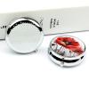Round Pill Box Pill Box Exquisite Daily Pill Organizer Box with Mirror Portable Compact Medicine Holder for Vitamin, Cod Liver Oil, Supplement view 4