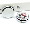 Round Pill Box Pill Box Exquisite Daily Pill Organizer Box with Mirror Portable Compact Medicine Holder for Vitamin, Cod Liver Oil, Supplement view 4