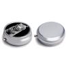 Round Pill Box Pill Box Exquisite Daily Pill Organizer Box with Mirror Portable Compact Medicine Holder for Vitamin, Cod Liver Oil, Supplement view 1
