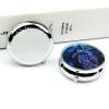 Round Pill Box Pill Box Exquisite Daily Pill Organizer Box with Mirror Portable Compact Medicine Holder for Vitamin, Cod Liver Oil, Supplement view 4