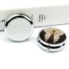 Round Pill Box Pill Box Exquisite Daily Pill Organizer Box with Mirror Portable Compact Medicine Holder for Vitamin, Cod Liver Oil, Supplement view 4