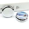 Round Pill Box Pill Box Exquisite Daily Pill Organizer Box with Mirror Portable Compact Medicine Holder for Vitamin, Cod Liver Oil, Supplement view 4