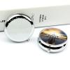 Round Pill Box Pill Box Exquisite Daily Pill Organizer Box with Mirror Portable Compact Medicine Holder for Vitamin, Cod Liver Oil, Supplement view 4