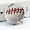 Round Pill Box Pill Box Exquisite Daily Pill Organizer Box with Mirror Portable Compact Medicine Holder for Vitamin, Cod Liver Oil, Supplement view 3