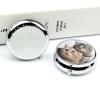 Round Pill Box Pill Box Exquisite Daily Pill Organizer Box with Mirror Portable Compact Medicine Holder for Vitamin, Cod Liver Oil, Supplement view 4