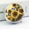 Round Pill Box Pill Box Exquisite Daily Pill Organizer Box with Mirror Portable Compact Medicine Holder for Vitamin, Cod Liver Oil, Supplement view 3