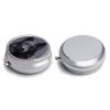 Round Pill Box Pill Box Exquisite Daily Pill Organizer Box with Mirror Portable Compact Medicine Holder for Vitamin, Cod Liver Oil, Supplement view 1