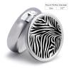 Round Pill Box Pill Box Exquisite Daily Pill Organizer Box with Mirror Portable Compact Medicine Holder for Vitamin, Cod Liver Oil, Supplement view 2