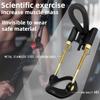 AZREKV Male Extender Stretchcher Kit, Wearable Adjustable Traction Training Device Set, Male Extension Training Device, 3-Section Metal Extension Pole with 2psc Silicone SleevesDesert Gold view 2