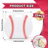 Nuanxinrouju 25pcs Baseball Snack Bags with Handles 3.5 Mil Thickened view 2