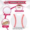 Nuanxinrouju 25pcs Baseball Snack Bags with Handles 3.5 Mil Thickened view 3