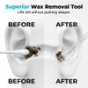Adhesive Ear Cleaning Swabs, Reusable Sticky Ear Cleaner Sticks with Storage Case, Gentle Ear Care Cleaning Tools for Daily Use (3pcs, Large) view 4