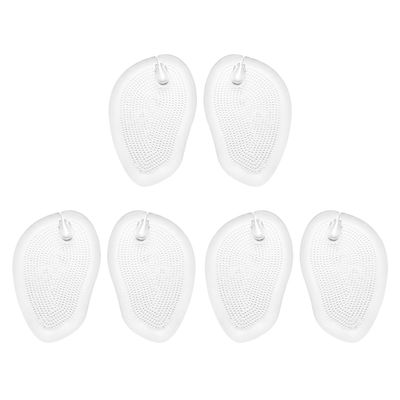 HOOWIFFY 3 Pairs Flip-Flops Gel Cushions Pad Anti-Slip Forefoot Pads Toe Protectors for Sandals Thickened Front Insoles Prevent Blisters for Women and Men